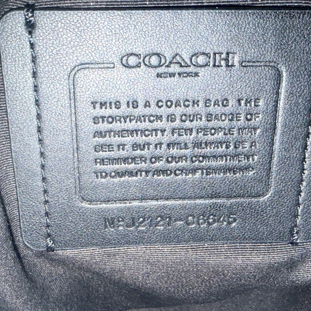 Coach Backpack C6645 Track Pack in Signature Canvas in Charcoal Chalk - Picture 5 of 5